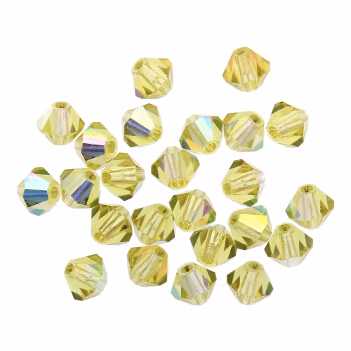 Acid Yellow AB Preciosa Bicone 4mm 24st