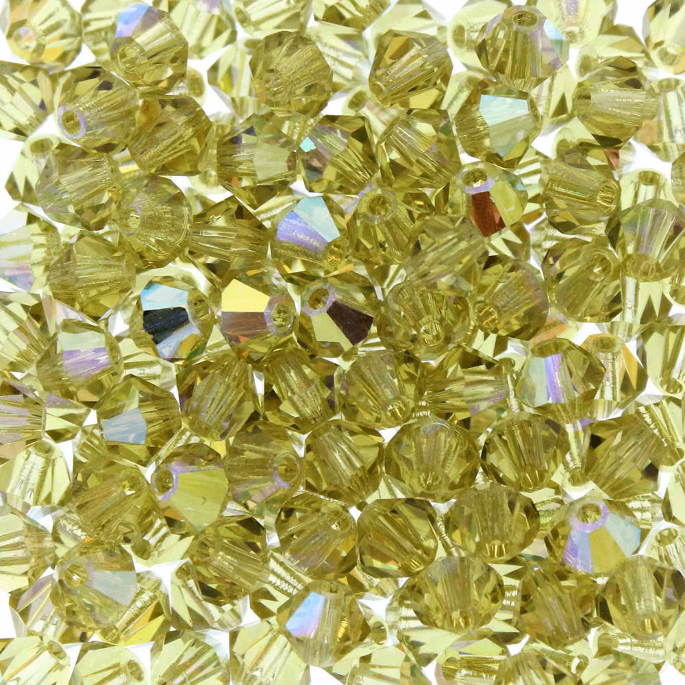 Acid Yellow AB Preciosa Bicone 4mm 24st