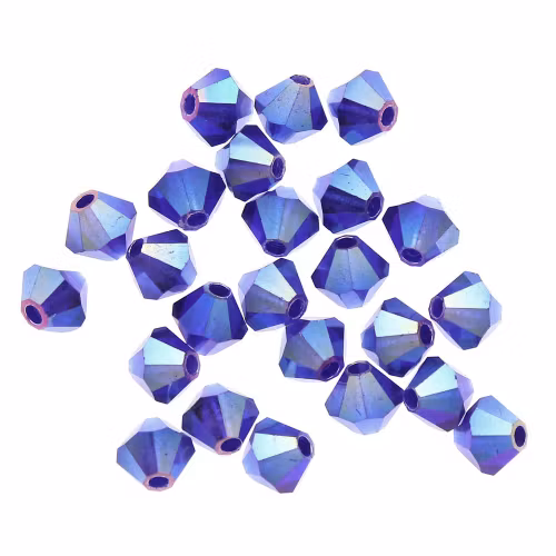 Cobalt AB2x Preciosa Bicone 4mm 24st