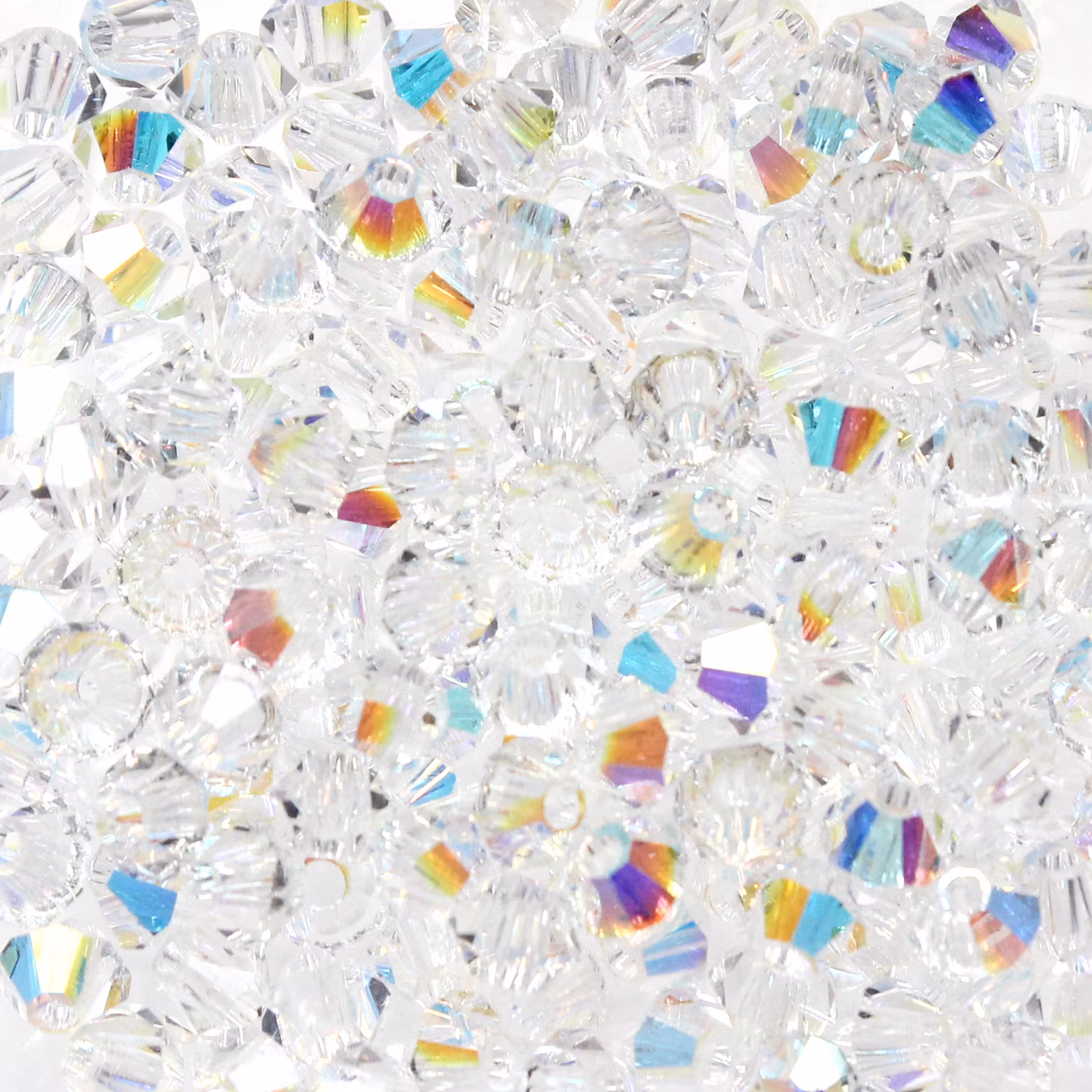 Crystal AB Preciosa Bicone 4mm 24st