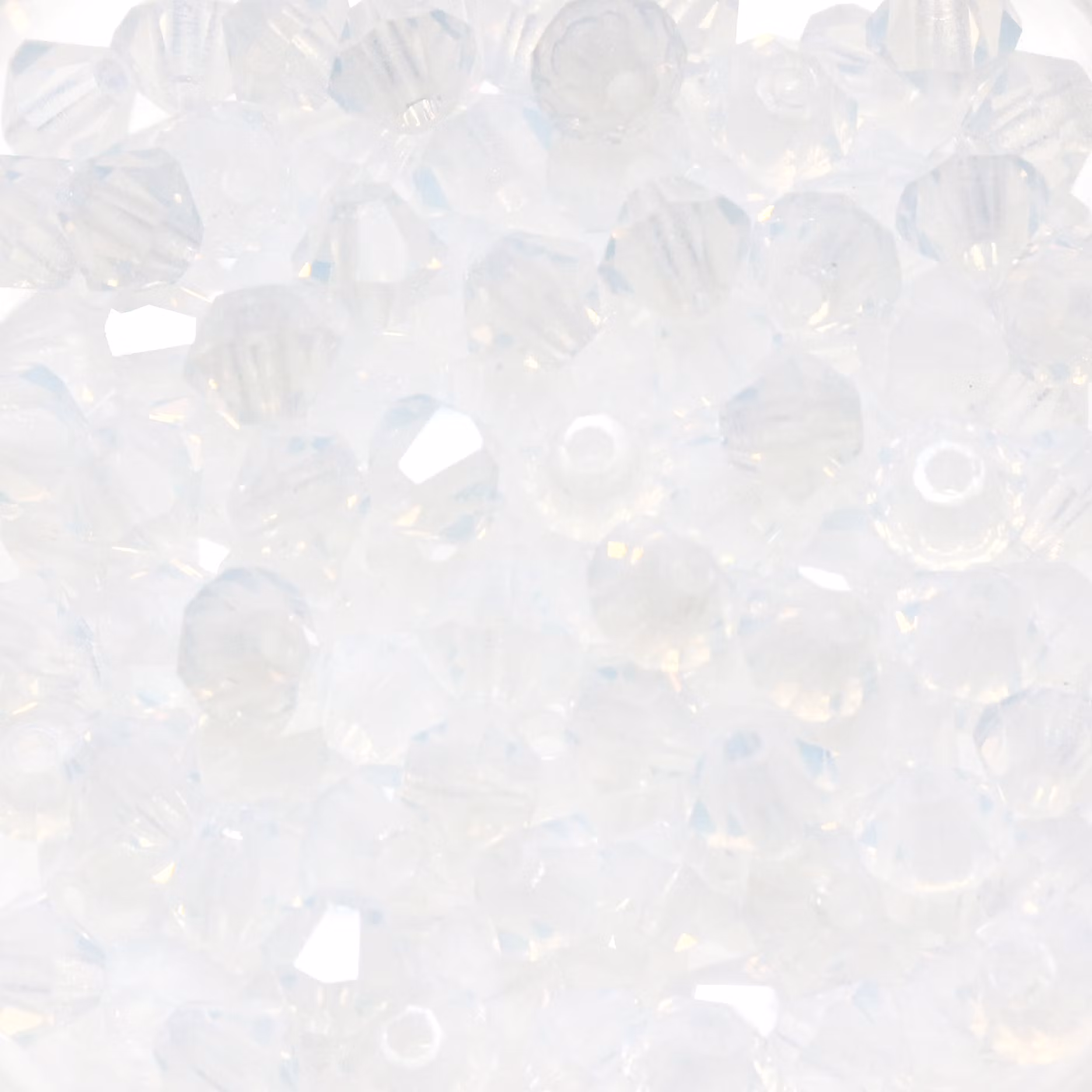 White Opal Preciosa Bicone 4mm 24st