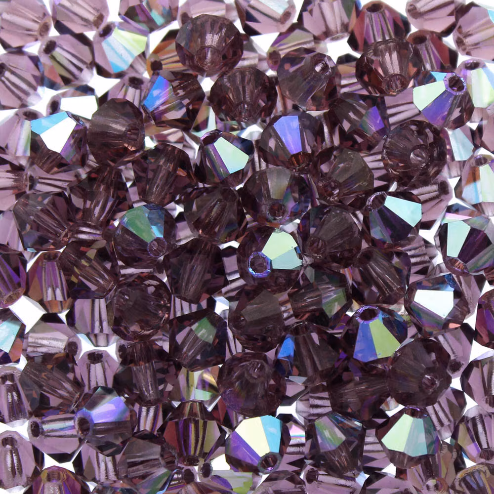 Amethyst AB Preciosa Bicone 4mm 24st