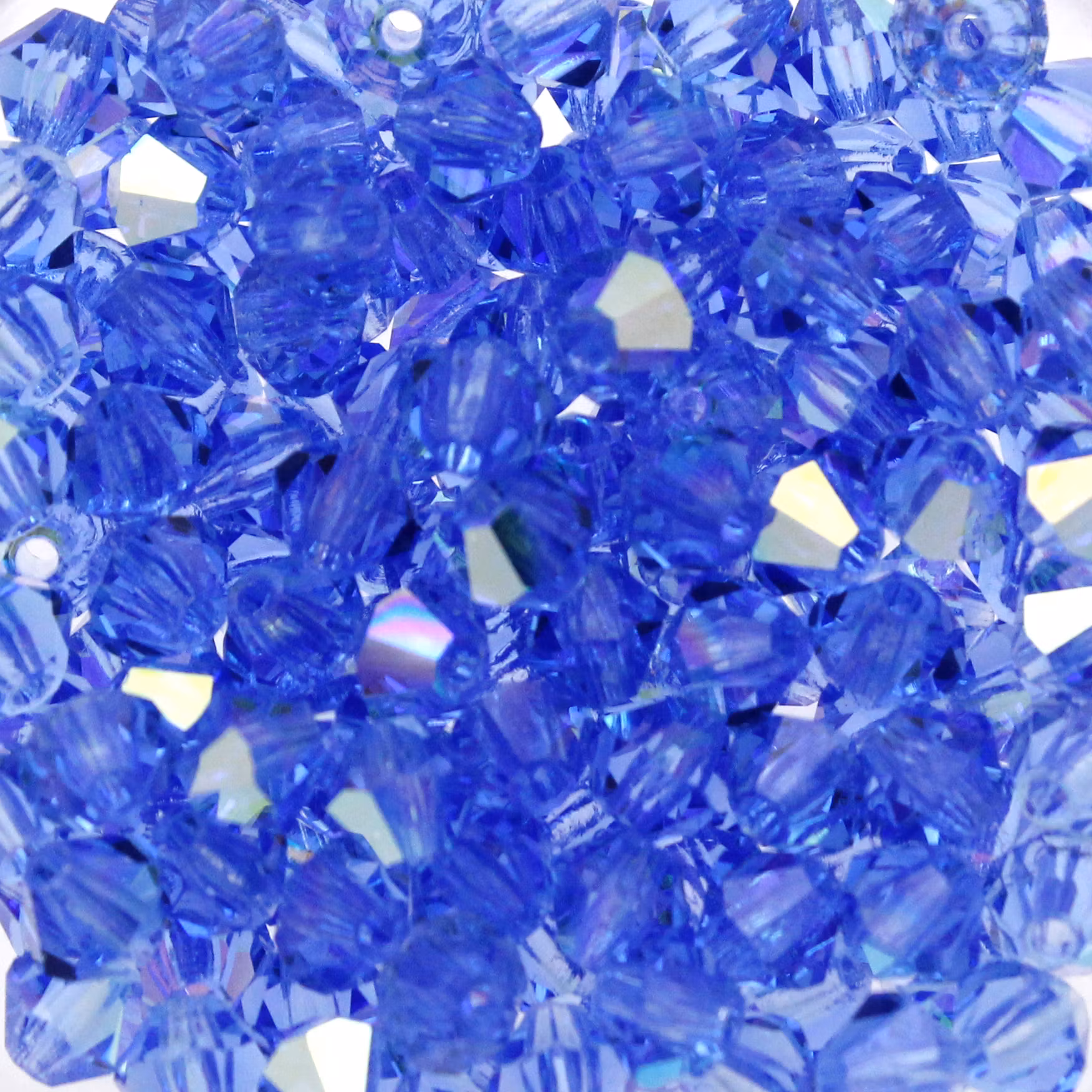 Sapphire AB Preciosa Bicone 4mm 24st