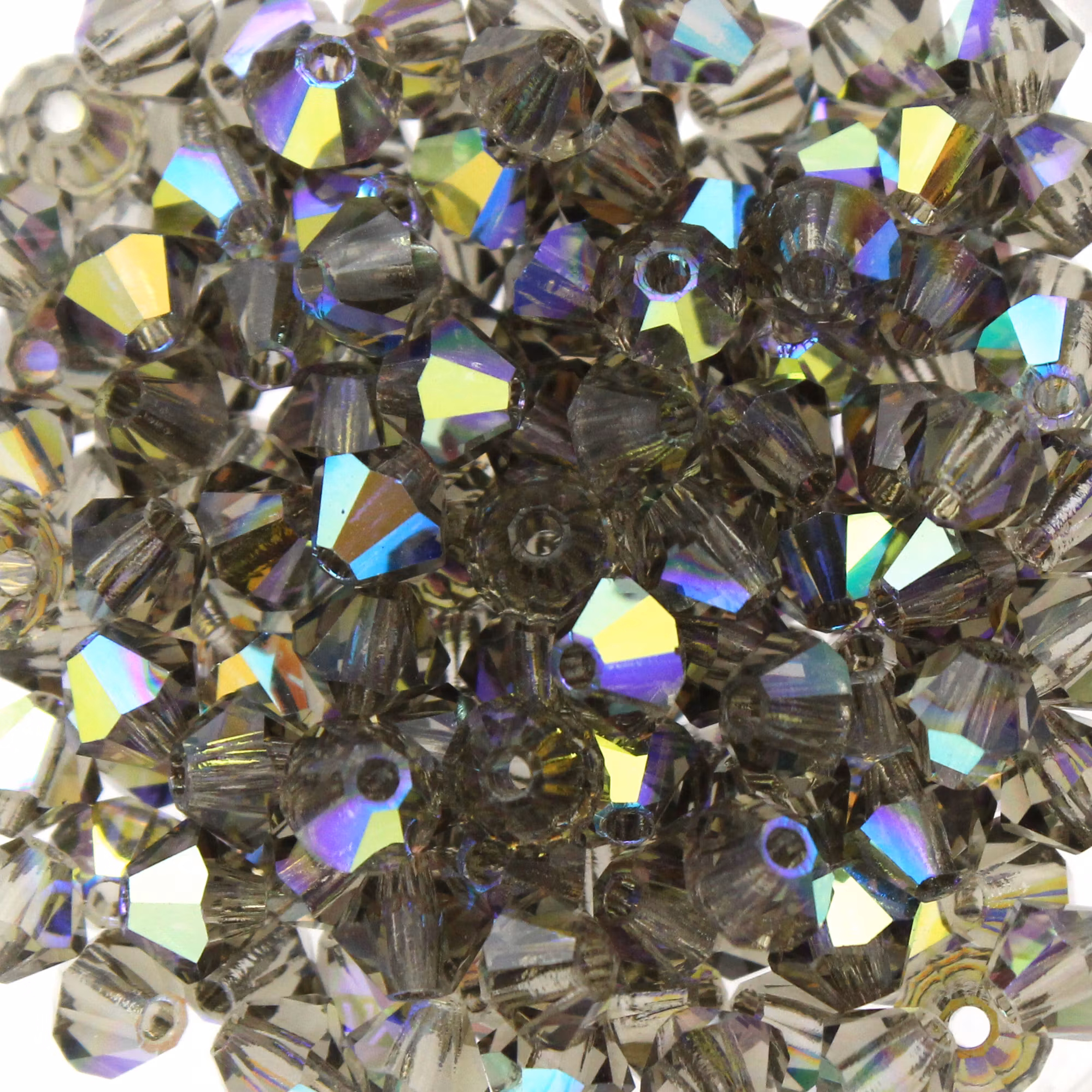 Black Diamond AB Preciosa Bicone 4mm 24st