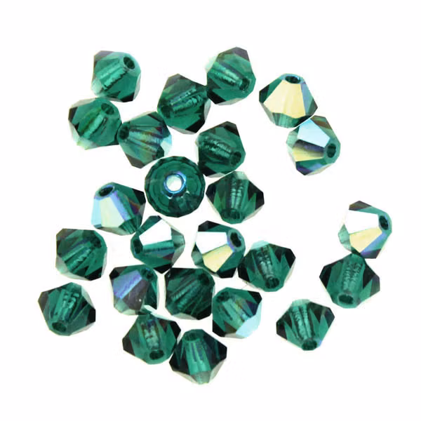 Emerald AB Preciosa Bicone 4mm 24st