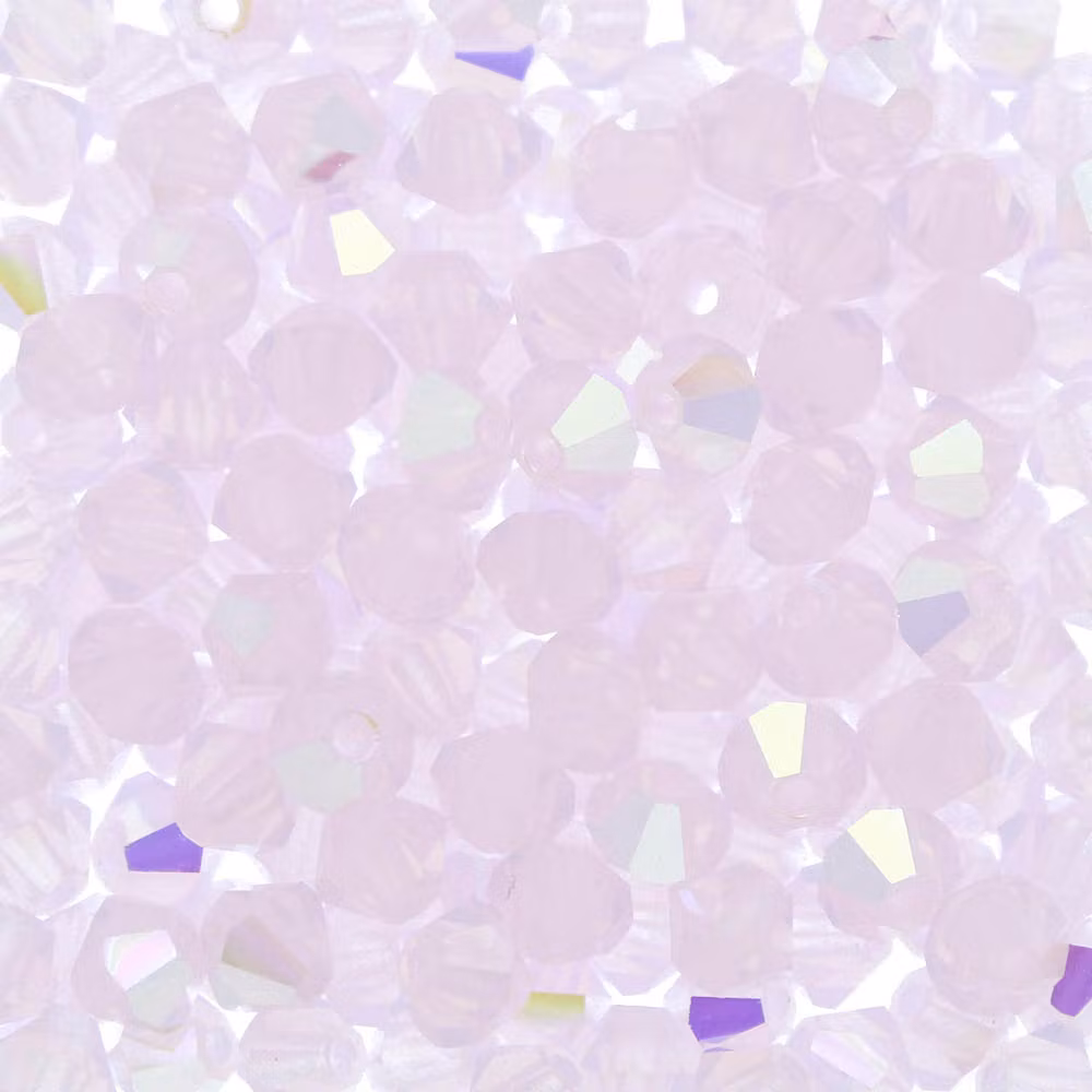 Rose Opal AB Preciosa Bicone 4mm 24st