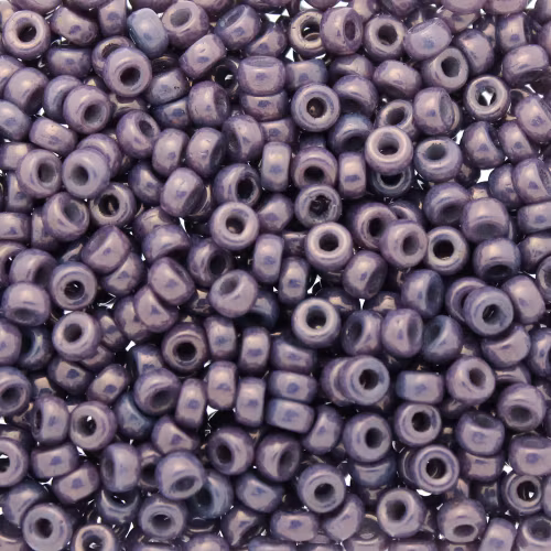 Opaque White Lila Vega Luster Matubo Seedbeads 8/0 5g