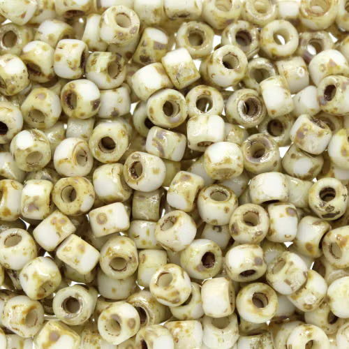 Opaque White Rembrandt Matubo Seedbeads 6/0 3cut 5g