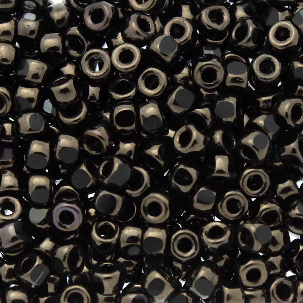 Jet Bronze Matubo Seedbeads 6/0 3cut 5g
