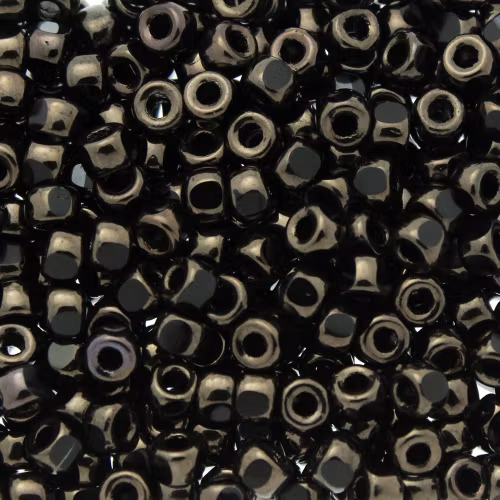 Jet Bronze Matubo Seedbeads 6/0 3cut 5g