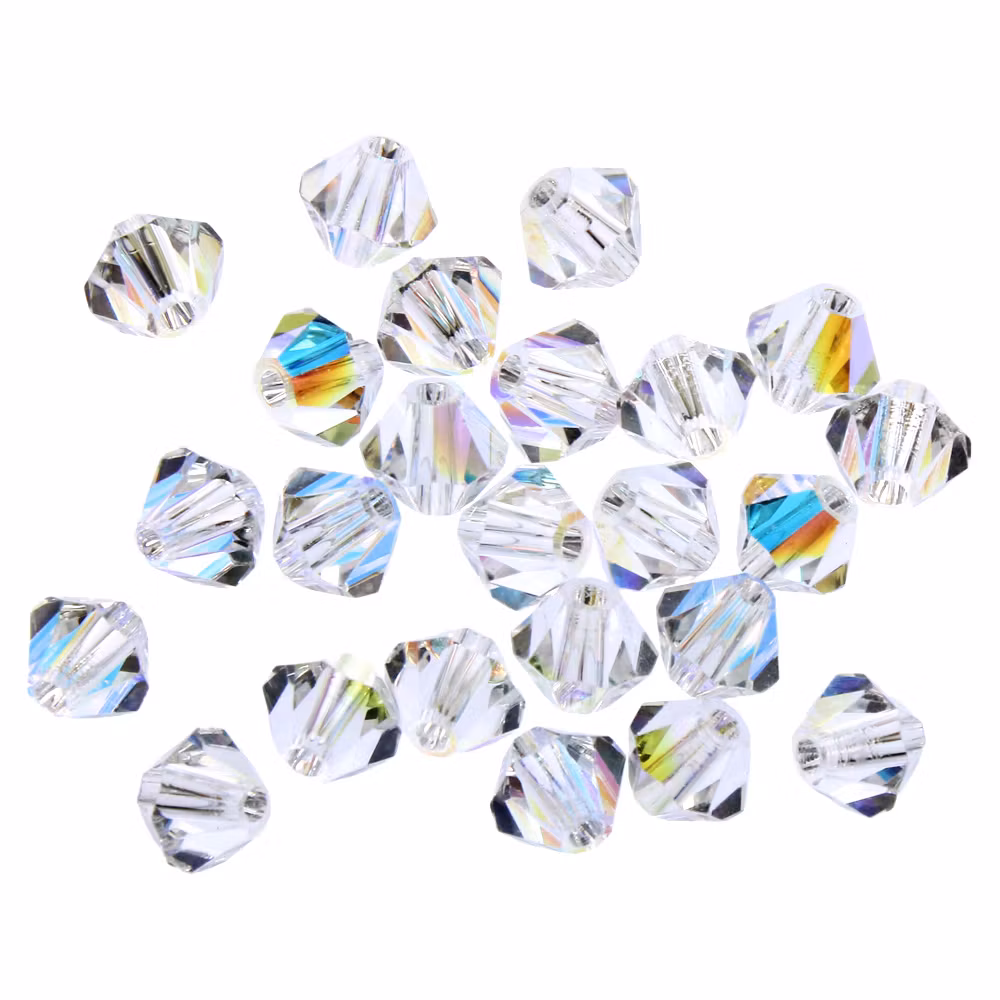 Crystal AB Preciosa Bicone 4mm 144st
