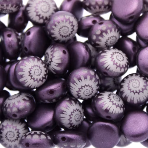 Alabaster Pastel Bordeaux Snail Candy 8mm 5g