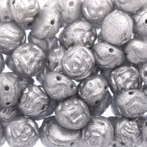 Crystal Silver Metallic Candy Rose 8mm 5g