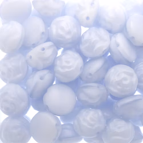 Blue Silk Overlay Candy Rose 8mm 5g