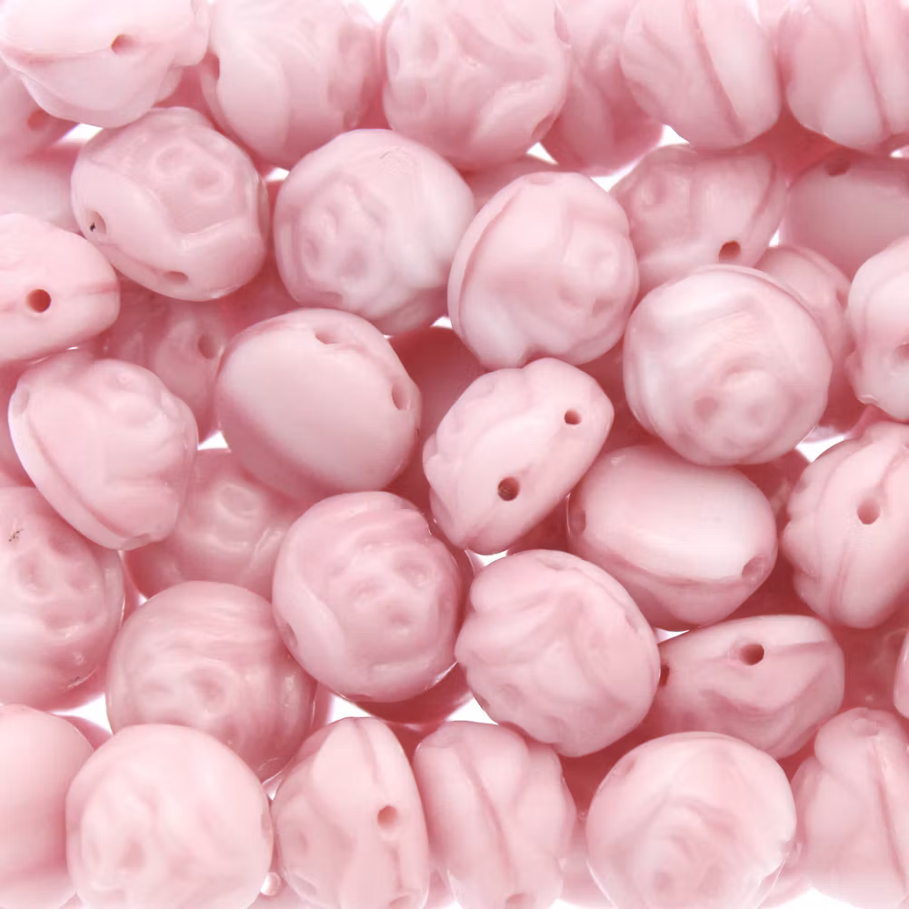 Pink Silk Overlay Candy Rose 8mm 5g