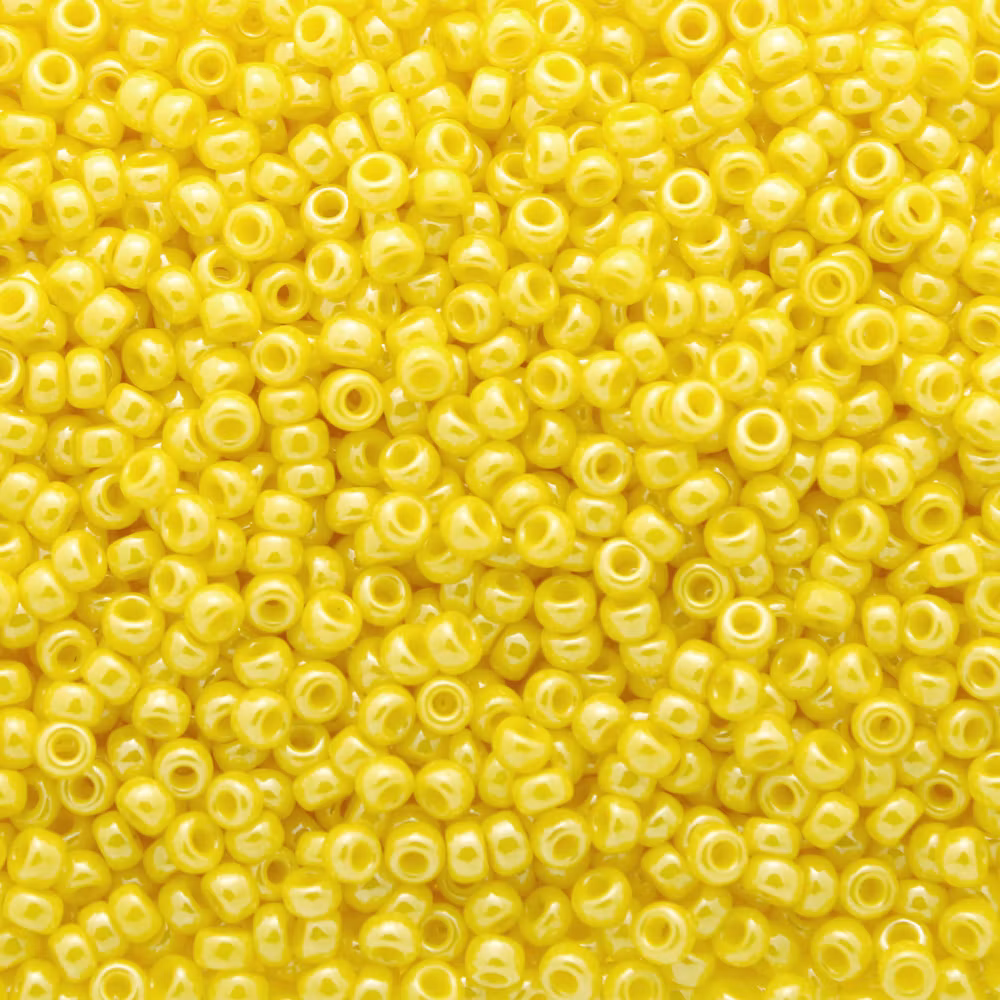Opaque Yellow Luster 11-0422 Miyuki Seedbeads 11/0 10g