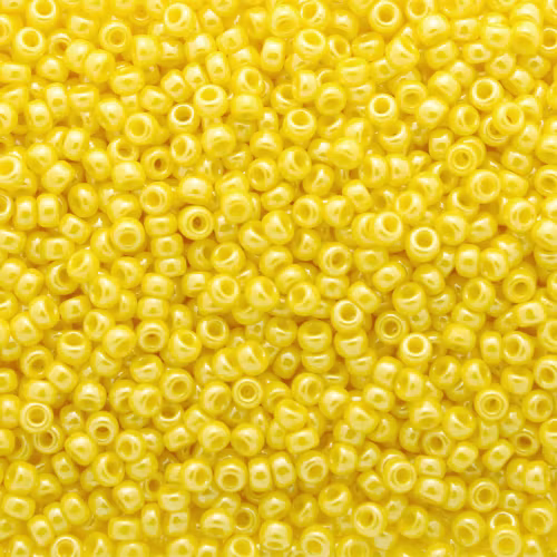 Opaque Yellow Luster 11-0422 Miyuki Seedbeads 11/0 10g
