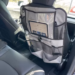 Säilytystasku etuistuinten taakse, harmaa