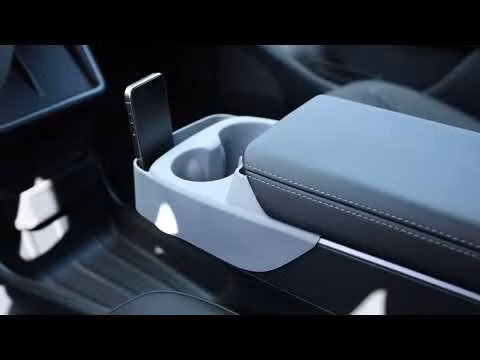 Silikoninen mukiteline lisäsäilytystilalla, 2 väriä – Tesla Model Y Juniper RWD/LR RWD