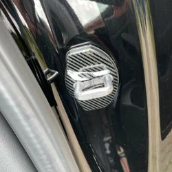 Oven lukon suojukset,  4 kpl sarja - hiilikuitua - Tesla Model 3 / Y