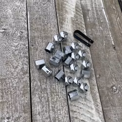 Mutterin suojukset - kromi - Tesla Model Y