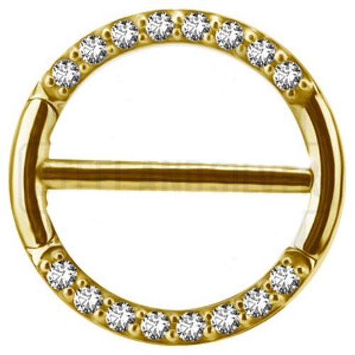 Nipplesmycke clicker med stenar 1,6x olika storlek