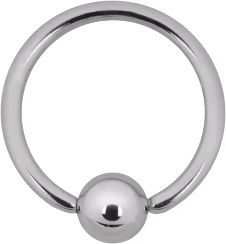 Ring med kula, Kirurgiskt stål 1,2 mm