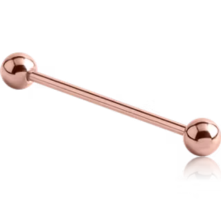 Rosefärgat industrialsmycke 1,6 x 42