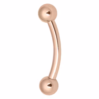 Böjd stav, rose Kirurgiskt stål 1,6x8 mm