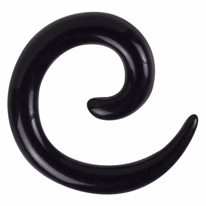 Svart spiral, olika storlekar