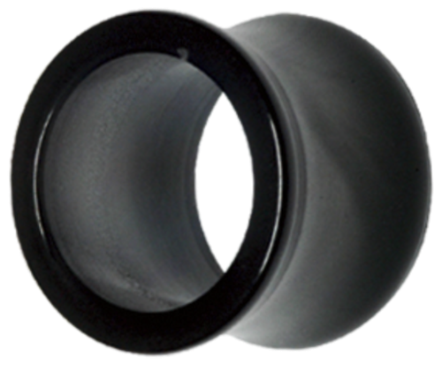 Svart simpel tunnel 18 mm