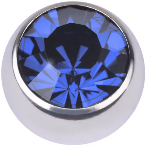 Clip in kula med sten i olika färg passar till ring 4 mm