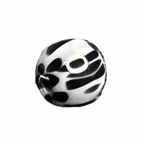 Mönstrade vit/svarta kulor i olika storlekar 1,6 mm