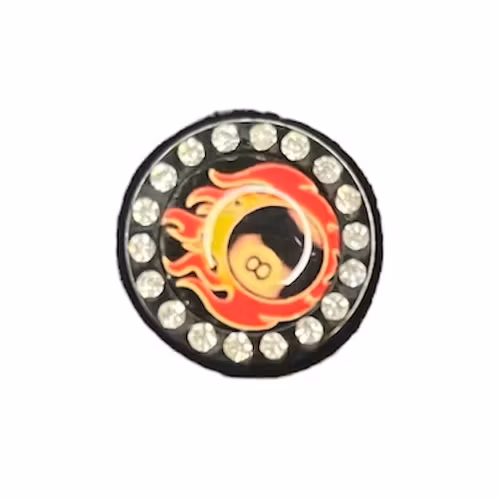 Plugg biljard åtta med vita stenar, i olika storlek