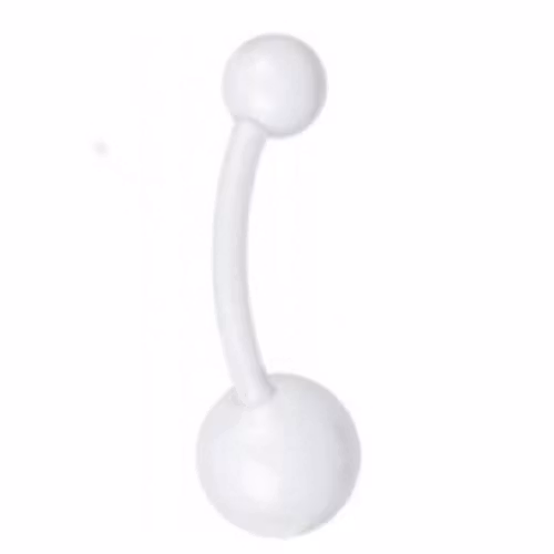 Navelsmycke i bioplast, olika storlek