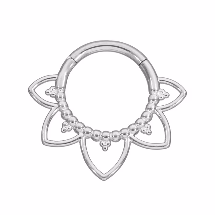 Ring med blomliknande detaljer 1,2x8 mm