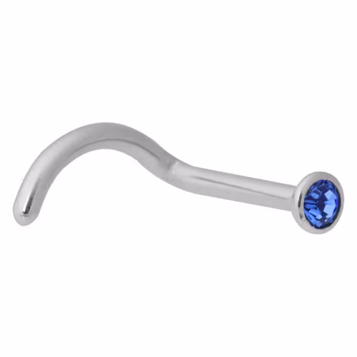 Nässkruv med en sten i olika färg 1,0 mm