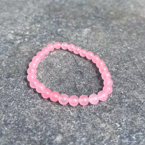 Ljusrosa Malaysia Jade armband