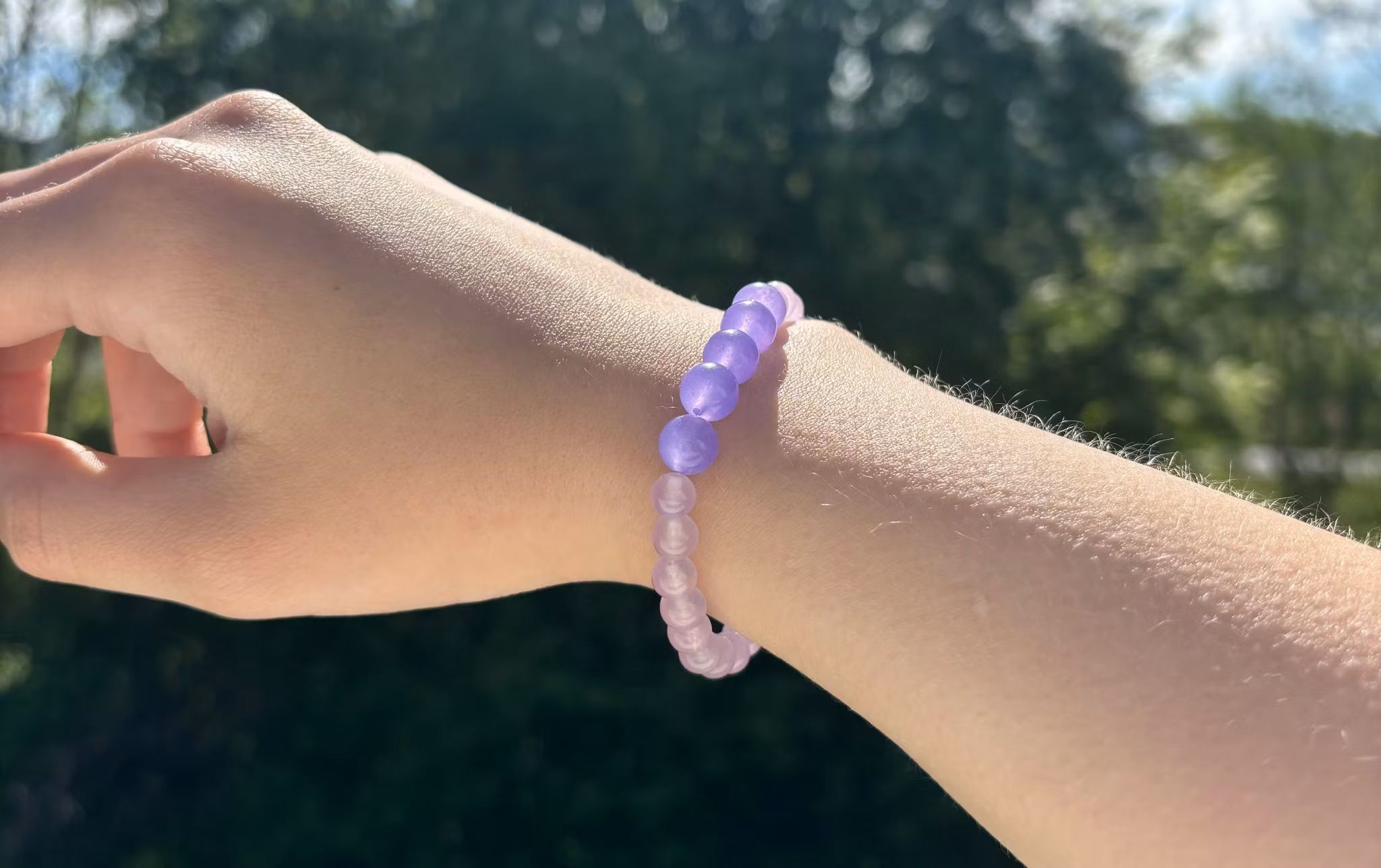 Lila Malaysia Jade armband