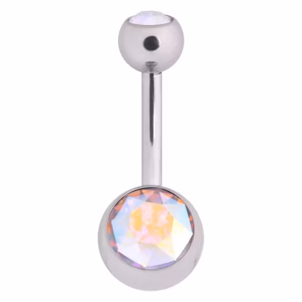 Navelsmycke Titan olika färger 1,6x8 mm