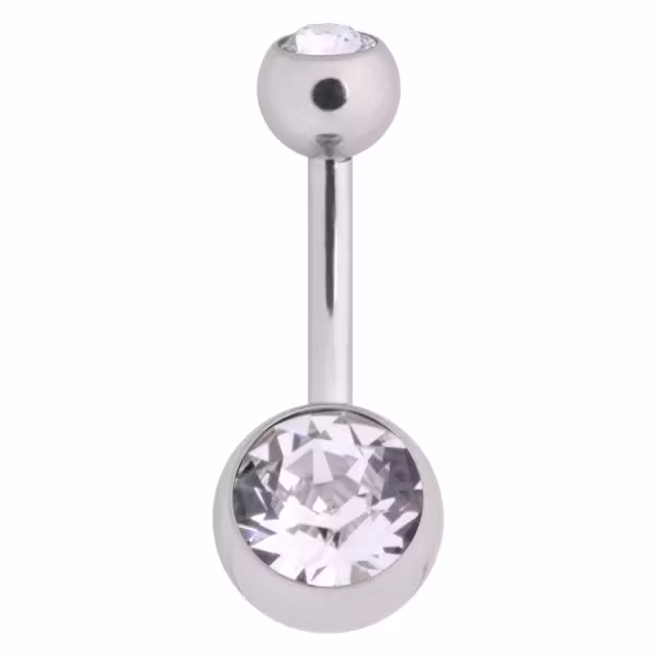 Navelsmycke Titan olika färger 1,6x10 mm