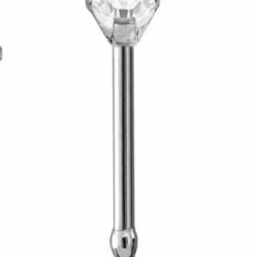 Nässtav med en kloinfattad vit sten 0,8 mm