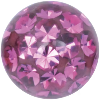 Glittrig kula 1,2x3 mm olika färger