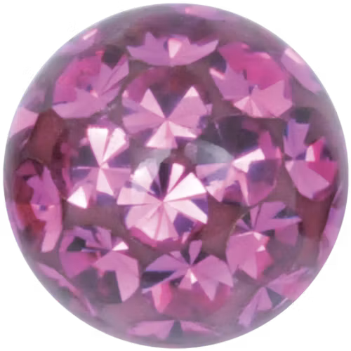 Glittrig kula 1,2x3 mm olika färger