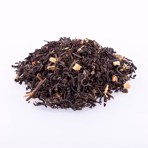 Hallon/lakrits, svart te