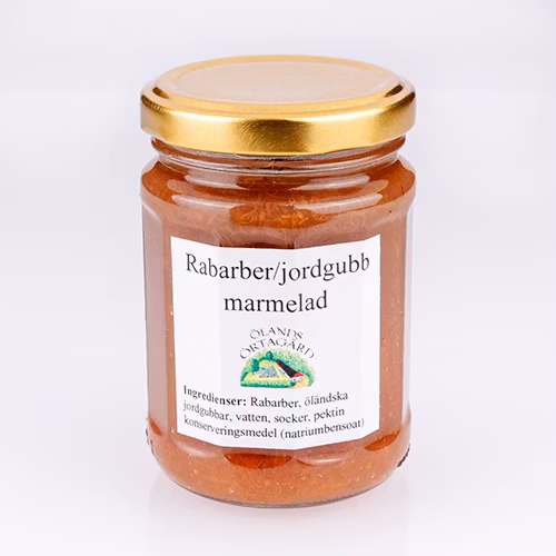 Rabarber/jordgubbmarmelad 180 g