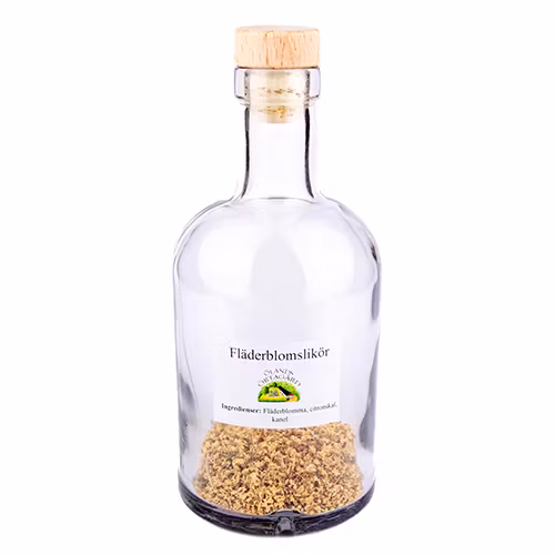 Fläderblomslikör, flaska