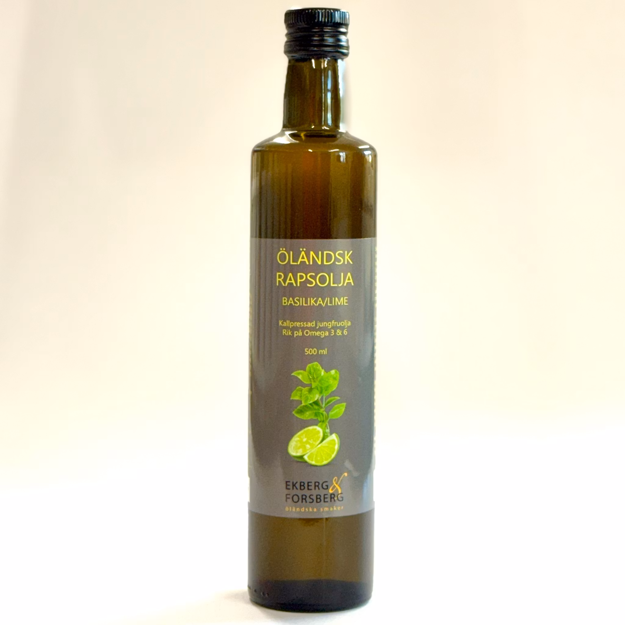 Öländsk rapsolja Basilika/Lime, 500 ml