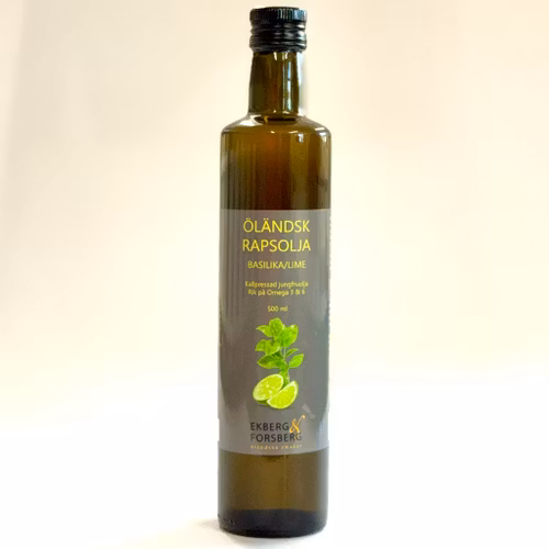Öländsk rapsolja Basilika/Lime, 500 ml
