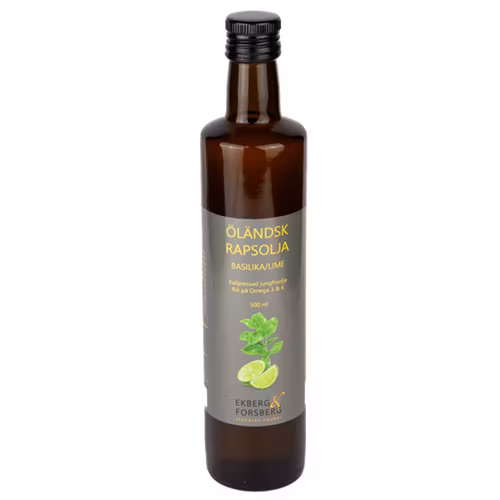 Öländsk rapsolja Basilika/Lime, 500 ml